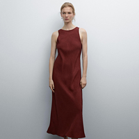 MD women's 2025 spring new style old money style high-end mid-length sleeveless backless dress 06658584701
