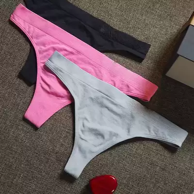 Foreign trade tail single sports underwear women without trace low waist T pants quick dry fitness thong one piece piece sexy breathable tide