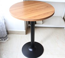 Simple modern small round table coffee table coffee table milk tea shop fast table bar table negotiation small square table