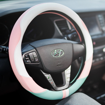 Hyundai leading Yuedong 25 Festa Tucson famous map ix35 Langdong Rena car steering wheel cover four seasons summer