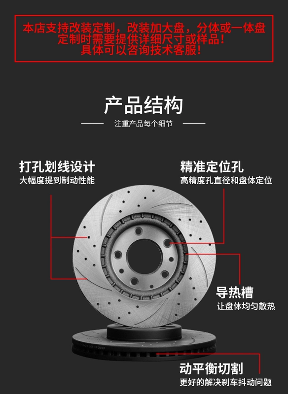 Philippine Shield phù hợp cho MG7 Ruixing MGGT đục lỗ ZS ghi chép 17 mẫu đĩa phanh bánh trước và sau MG6