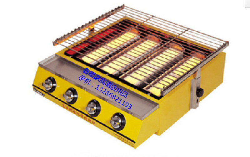 ET-K255 large four-head gas environmental protection grill gas grill bottom fire stove