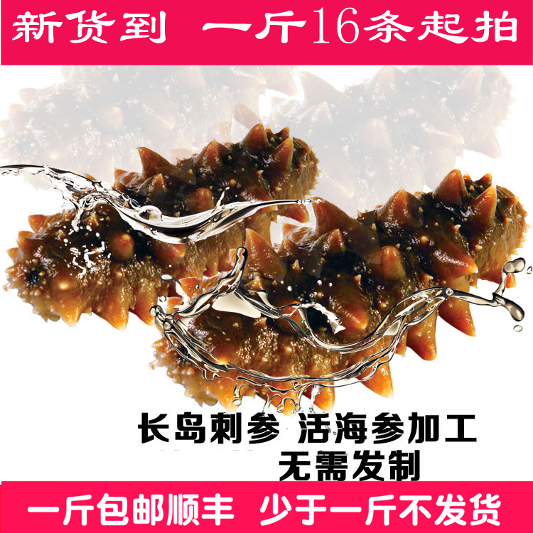 Ready-to-eat sea cucumber High-pressure sea cucumber frozen 31g light dried sea cucumber sugar-free seafood aquatic products 16 shipped