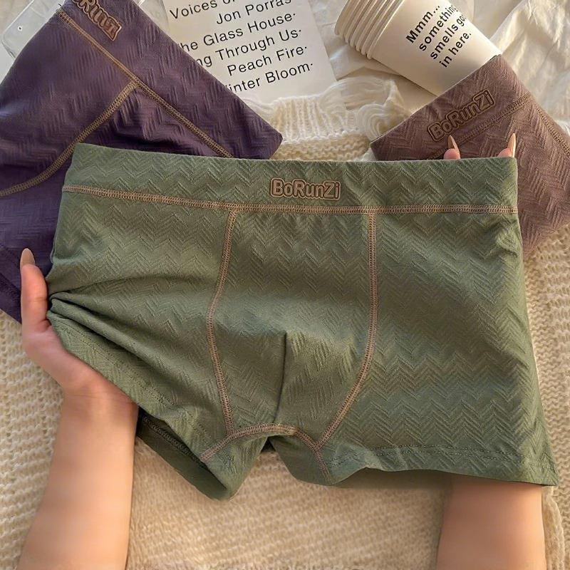Victoria Pure Cotton Men's Underwear 10A Grade Antibacterial, Skin-Friendly, Soft, Non-Curling Boxer Briefs Mid-Waist Shorts