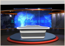 TV station luxury broadcast table campus host live broadcast table news dedicated studio table