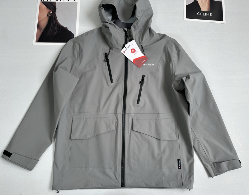 Swiss Knife Outdoor Large Size Three-Proof Laminated Jacket Spring & Fall New Trendy Brand Windbreaker Versatile Style