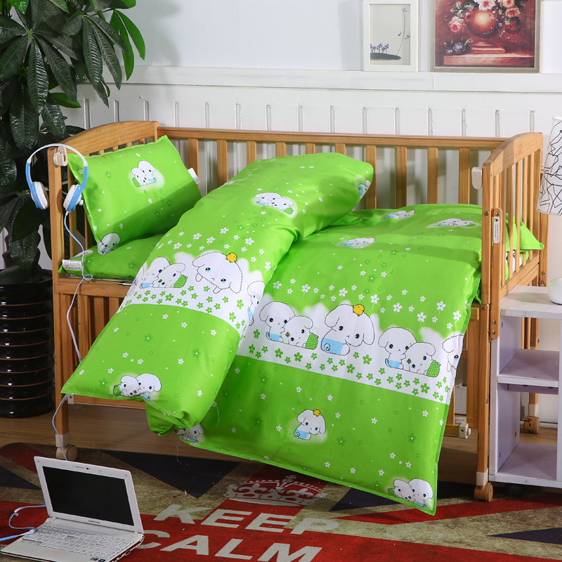 Kindergarten quilt cover three-piece set cotton baby children nap quilt six-piece set baby bedding spring, summer, autumn and winter