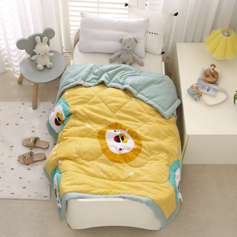 Kindergarten summer cool quilt baby children cartoon air conditioner is baby washed cotton summer thin quilt student dormitory quilt core
