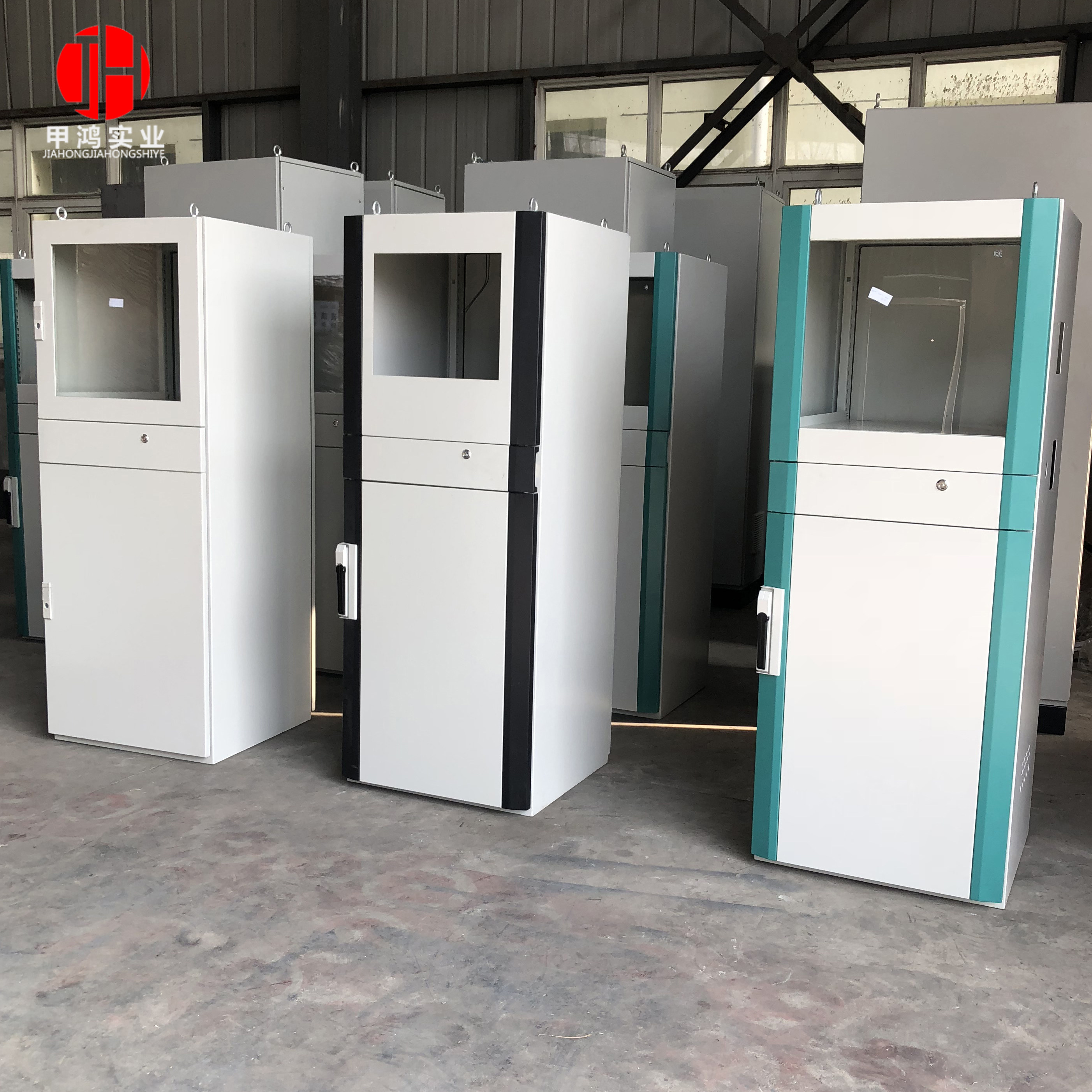 Imitation Rittal PC computer cabinet vertu electrical industrial control network cabinet industrial PLC control cabinet distribution box can be customized
