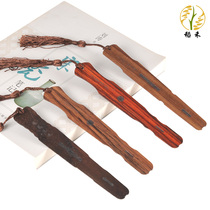 Redwood bookmarks Chinese style characteristic creative guqin wooden classical ancient style culture cultural creative gifts for teachers gifts