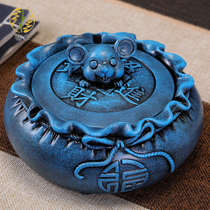 Creative ashtray large with lid personality trend household cigarette cup covered home living room office decoration ornaments