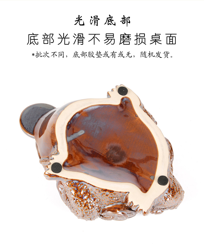 Creative ceramic ashtray spittor home furnishing articles toad move trend office Chinese wind