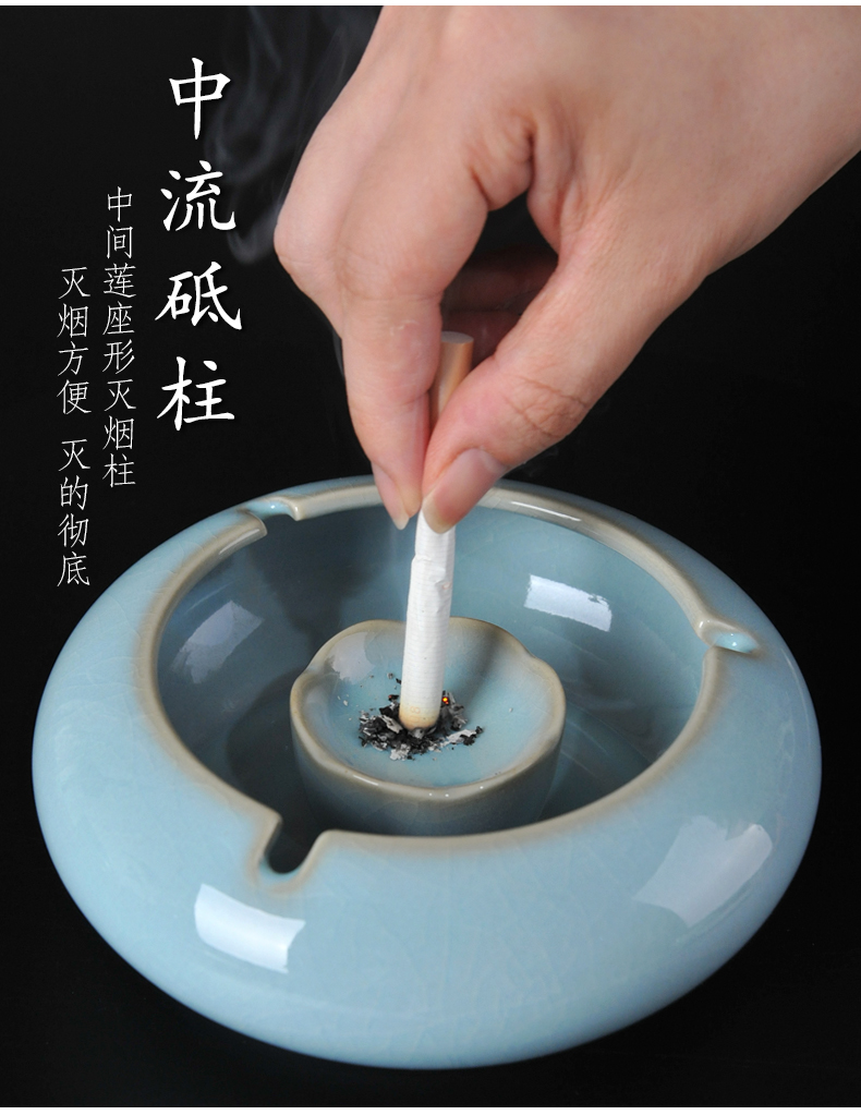 Ceramic ashtray individuality creative trend wind large living room home office Chinese style classical your up the ashtray