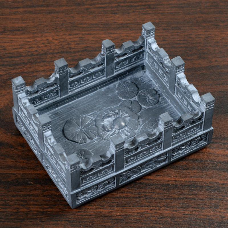 Creative ashtray Antique Architectural Model Artistic Appendix Office Desktop Personality Trend Chinese Simple
