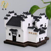 Creative Huizhou architectural model crafts piggy bank savings pot holiday birthday business gifts decoration ornaments