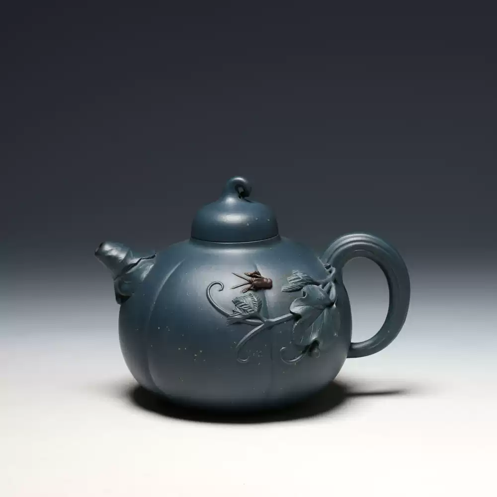 江建翔全手工紫砂壺425CC真品宜興茶壺田園情趣風格國家級工藝師作品
