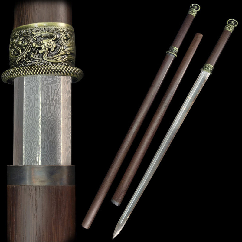 Dragon Springs Ancient Dragon Vegetarian Dress Ring First Tang Sword Integrated Town House Hard Sword Long Sword Treasure Sword Ancient Wind Pei Sword Decoration Sword Unopened Blade