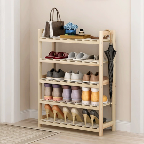 Работа много -слоя с твердым древесиной стойкой для хранения