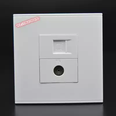86 type network TV socket panel TV cable TV super class five free network computer wall socket panel