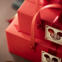 New China wind wedding ceremony with portable candy empty box large Chinese creative high-end full moon banquet return handbag