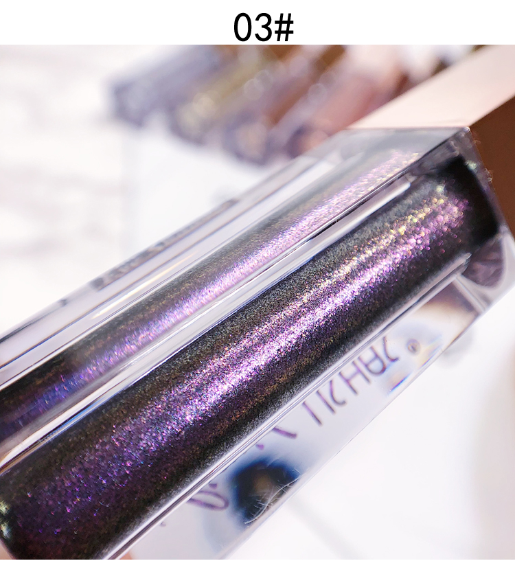 Xuất khẩu Dubai USHAS sáng bóng sequin ngọc trai lỏng bóng mắt kẻ mắt nước mắt trang điểm cao ánh sáng nằm bút tằm - Bóng mắt bảng mắt 3ce 9 ô