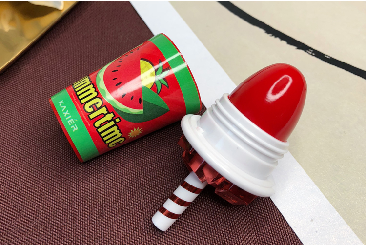 Girly dễ thương uống cola chai hình dạng son môi rỉ sét đậu đỏ dán dưỡng ẩm - Son môi 3ce childlike