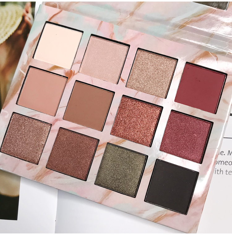 Nấm Morecool 12 màu phân cực tím vàng hồng ngọc trai mờ mắt màu nàng tiên cá màu đất màu bảng màu mắt colourpop