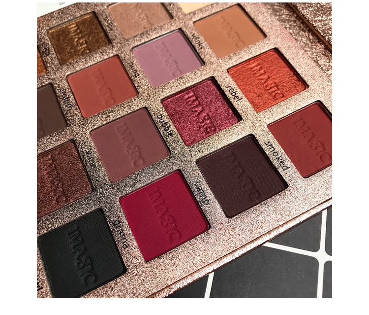 Imagic Châu Âu và Mỹ Renaissance eyeshadow khay 16 màu rượu vang đỏ trái đất màu kim loại mờ ngọc trai đỏ nâu phấn mắt odbo