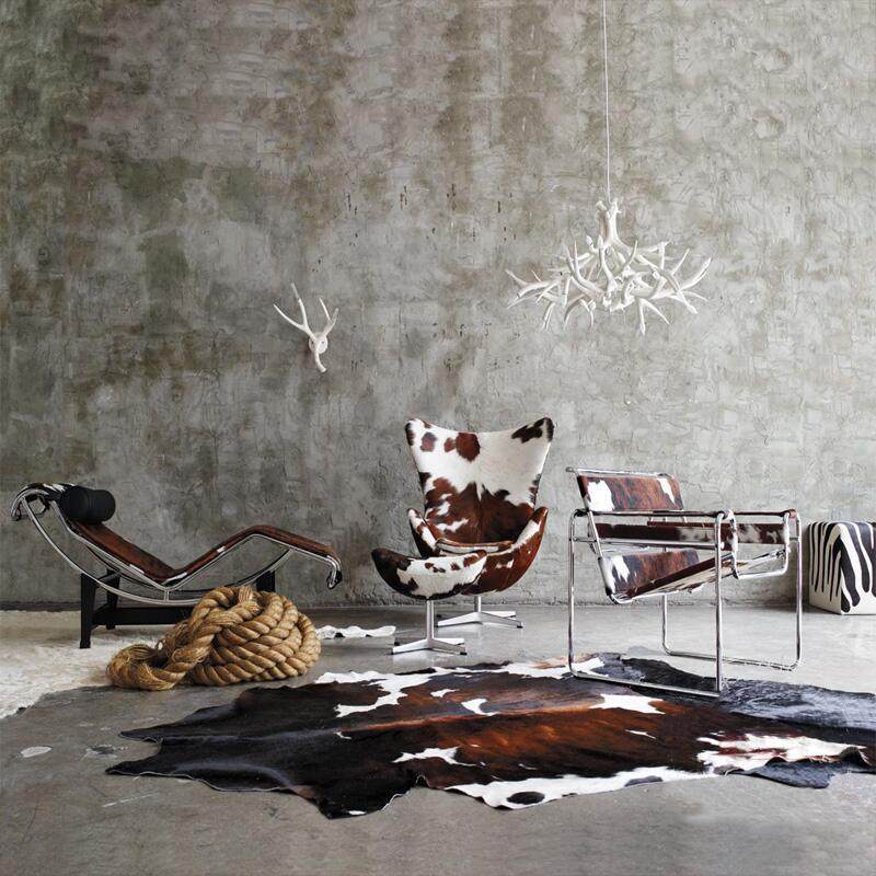 21 cowhide rug whole piece of cowhide fur integrated rug genuine leather animal fur rug zebra skin