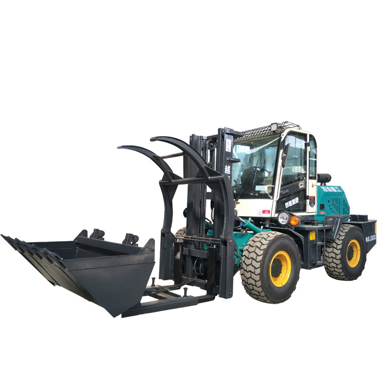 Kailin 3 ton diesel off-road stacker 4WD 3 5 ton multifunctional boom telescopic arm integrated hydraulic truck