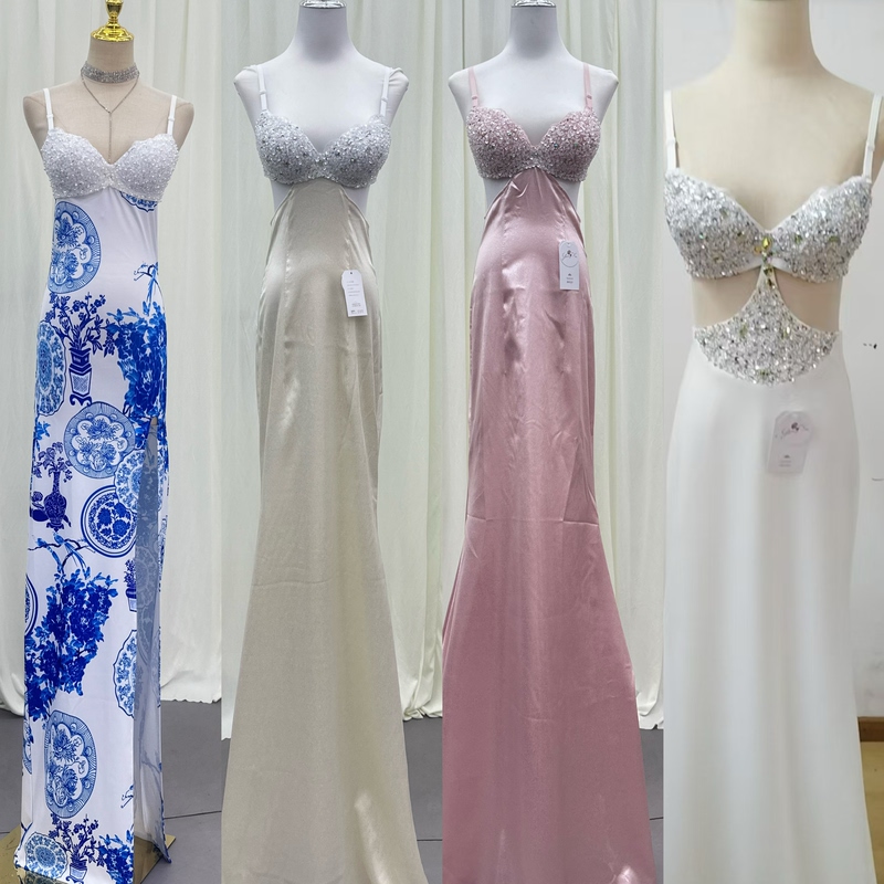 Super Revealing, Large Bust, Non-See-Through, Sexy Evening Dress, Nightclub, Bar, Ktv, Car Model, Runway Show Performance Outfit, Beauty Foot Spa