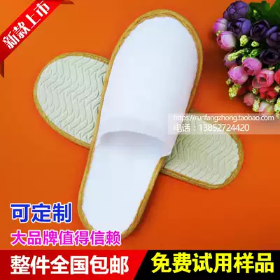 Hotel, hotel, hotel with disposable slippers manufacturers 100 pairs of household hospitality room non-slip can be customized