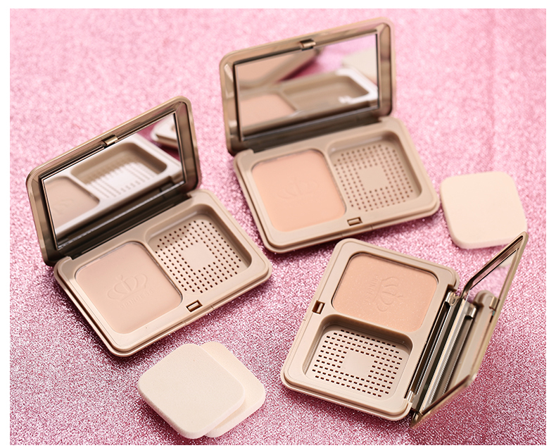 Bob set phấn trang điểm bền bỉ kiểm soát dầu khô không thấm nước che khuyết điểm net đỏ sản phẩm trong nước với cùng một đoạn được thành lập trong nước - Bột nén phấn phủ maycreate