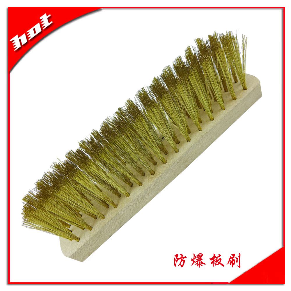 Wooden handle copper wire brush explosion-proof copper wire brush King Kong Bodhi cleaning brush brass brush cleaning brush rust removal brush encrypted copper brush