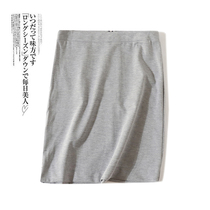 2823 2020 Summer new female temperament Body Slim Fit Slim Fit Dress Pure Color Fashion Bag Hip Skirt One Step Skirt Tide