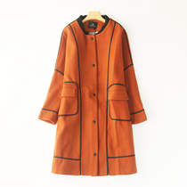 2517 new stylish round neckline Coloured female style large coat 2020 Long style Casual Hit womens fur coats