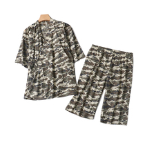 2620 2020 Summer Day Style Women Print And Pyjamas Tightness Waist 50% Pants Shorts Home Suit Surge