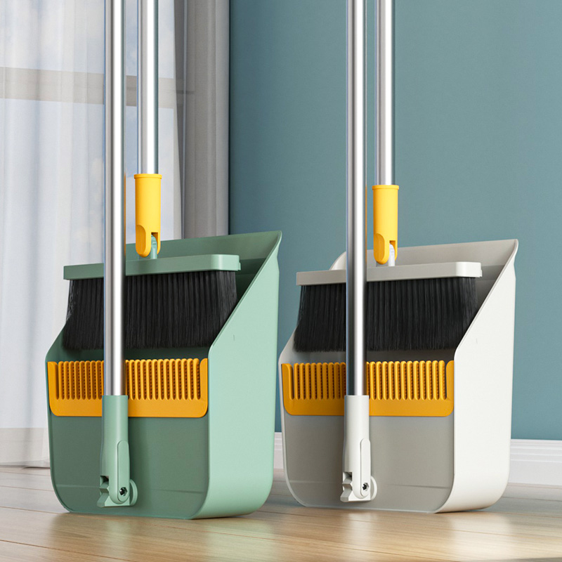 Broom dustpan set household combination broom sweeping broom high-end folding wiper magic sweeping hair artifact
