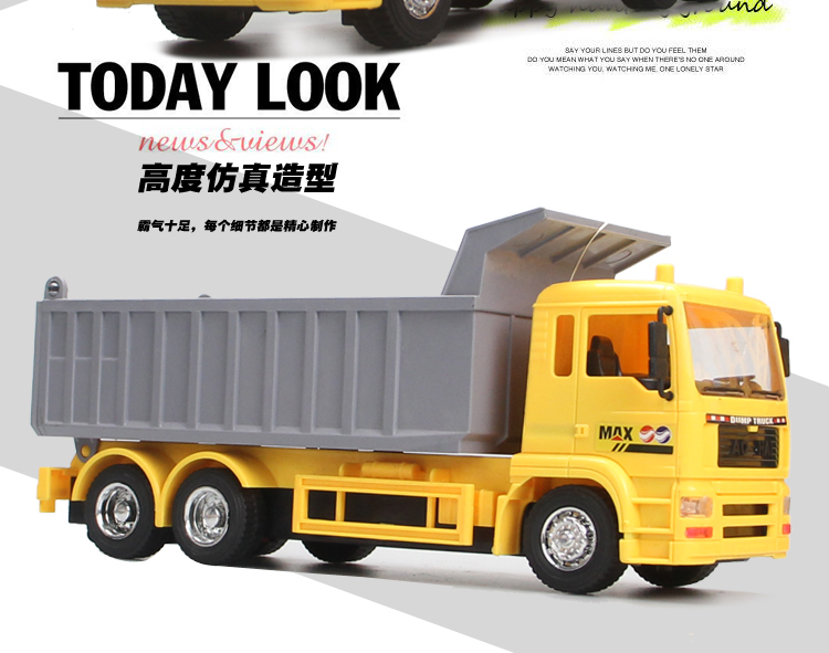 Điều khiển từ xa máy xúc đồ chơi sạc hợp kim động máy đào cậu bé kỹ thuật móc máy trẻ em xe địa hình đào xe múc đồ chơi