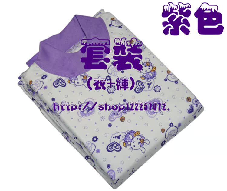 Trẻ em học sinh nam và nữ cotton cotton mùa thu quần dài thiết lập trẻ em cotton áo len quần trẻ em lớn đồ lót đồ ngủ đồ trẻ em
