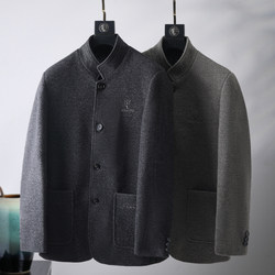 ຢືນຄໍດູໃບໄມ້ລົ່ນແລະລະດູຫນາວ quilted jacket ທຸລະກິດຜູ້ຊາຍບາດເຈັບແລະ jacket ເປືອກຫຸ້ມນອກຝ້າຍ woolen ເທິງ G3Q27