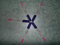 Double-ended fading pen fading pen hydrolysis pen air-erasable pen pink purple