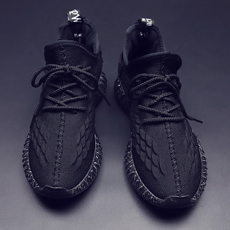 Hong Kong Tide Card 2022 Spring Summer New Men's Shoes Fashion Internet Red Sports Net Face 100 Hitch Canvas Breathable Running Shoes