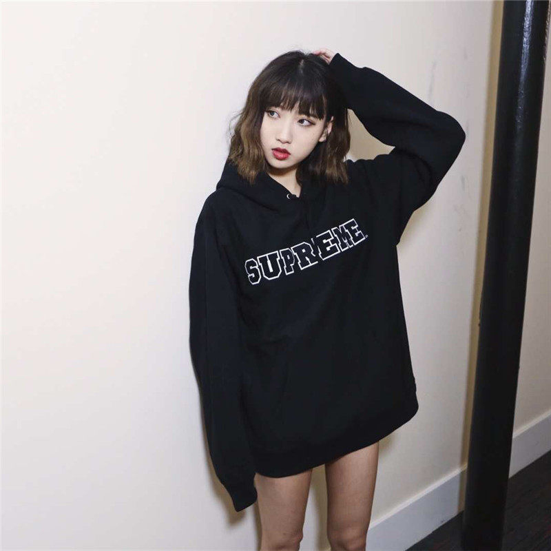 cord collegiate logo hooded sweatshirt