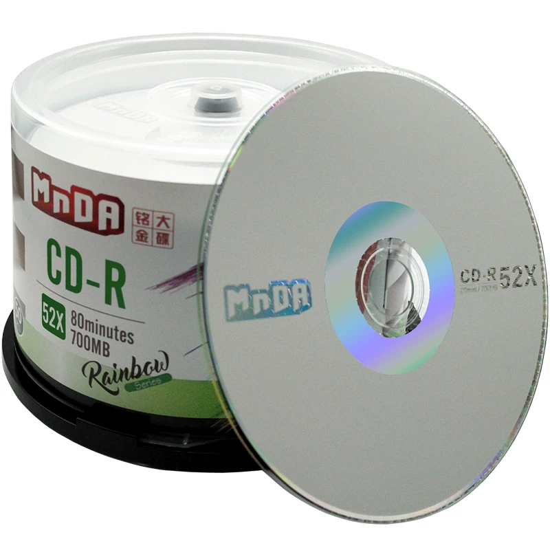 铭大金碟 MnDA blank disc CD-R 52X blank disc cd burning disc cd 50-piece CD CD Car disc blank lossless music burning disc