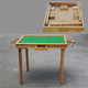ການຂົນສົ່ງຟຣີ foldable mahjong ງ່າຍດາຍຕາຕະລາງໄມ້ແຂງຄູ່ມືເຮືອນ chess table ຕາຕະລາງ dining ສອງຈຸດປະສົງ imitation ຕາຕະລາງ mahogany