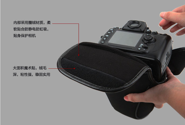 SLR Sleeve Đối với Nikon D7200 D90 D610 D5500 D800 tam giác bọc mềm - Phụ kiện máy ảnh kỹ thuật số túi fujifilm
