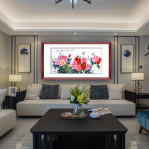 Ancient Wu Woman Red Pure Handmade Su Embroidery Finished Product Hung Painting Embroidery Painting Chinese Wall Painting Living Room New Decoration Painting Spring Full Earth