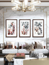 Ancient Wu Woman Red Pure Handmade Embroidery Decoration Painting Su Embroidery Finished Product Hanging Painting Chinese Style Book House Living Room Hanging Painting Year Cold Three Friends