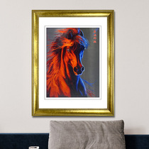 Ancient Wu Woman Red Pure Handmade Suzhou Embroidery Genuine Silk Su Embroidered Finished Product Hanging Painting Decoration Xuanguan Bookhouse Chinese God Jun Ma